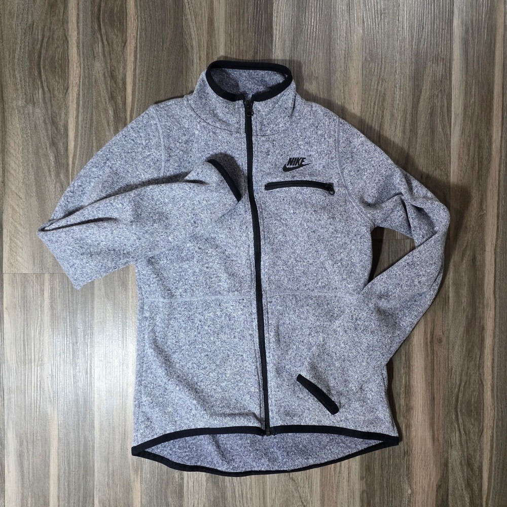Nike Womens Sportswear‎ Tech Fleece Full Zip Jacket Grey Heathered 0793